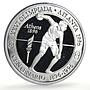 Peru 20 soles Atlanta Olympic Games Discus Thrower Piefort silver coin 1996