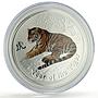 Australia 1 dollar Lunar Calendar II Year of the Tiger Colored silver coin 2010