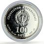 Uzbekistan 100 som x 4 Set Great Ancestors Historic Persons silver coins 1999
