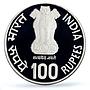 India 100 rupees UNICEF Save the Children Child Year Piefort PR66 PCGS coin 1981