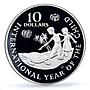 Cayman Is 10 KYD UNICEF Save the Children Child Year Piefort PR69 PCGS coin 1982