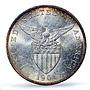 Philippines 1 peso US Decimal Coinage Large Type MS63 PCGS silver coin 1904-S