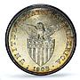 Philippines 1 peso US Decimal Coinage Small Type MS62 PCGS silver coin 1908-S