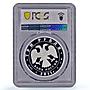 Russia 3 roubles Lunar Calendar Year of the Rabbit PR70 PCGS silver coin 2011