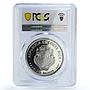 Costa Rica 100 colones President Arias Nobel Prize MS66 PCGS nickel coin 1987