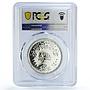 Egypt 1 pound Peace Treaty Anwar Sadat Politics PR67 PCGS silver coin 1980