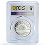 Egypt 1 pound Corrective Revolution Sadat Politics PR68 PCGS silver coin 1979