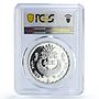 Egypt 5 pounds Ancient Treasures God Hapi Statue PR69 PCGS silver coin 1993