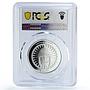 Georgia 5 lari Monarchs King King Vakhtang Gorgasali PR69 PCGS silver coin 2022