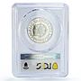 Georgia 10 lari Christianity Anniversary Religion PR66 PCGS silver coin 2000