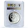 Mongolia 50 togrog America Discovery Columbus Ship PR68 PCGS silver coin 1992