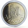 Barbados 10 dollars Summer Olympic Games Pelican Bird KM-36 CuNi coin 1983