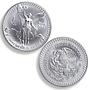 Mexico 1, 1/2, 1/4 onza Set Libertad Angel of Independence silver coins 1992