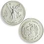 Mexico 1, 1/2, 1/4 onza Set Libertad Angel of Independence silver coins 1992