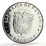 Panama 20 balboas Simon Bolivar 200th Birth Politics proof silver coin 1983