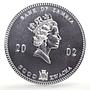 Zambia 5000 kwacha African Wildlife Elephant Fauna Matte silver coin 2002