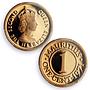Mauritius 1 cent Republic Coinage Queen Elizabeth PR69 PCGS bronze coin 1971