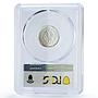 Mexico 1/10 onza Libertad Angel of Independence MS68 PCGS silver coin 1991