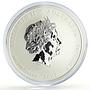Australia 8 dollars Lunar Calendar II Year of the Mouse 5 oz silver coin 2008