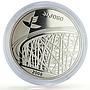 Georgia 20 lari Beijing Olympic Games Stadium Runners proof silver coin 2008