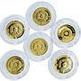 Ukraine 2 grivnas Signs of the Zodiac set of 12 gold coins 2006