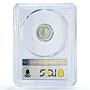 Indonesia Irian Barat 1 sen President Sukarno KM-5 MS64 PCGS aluminum coin 1962