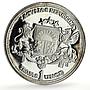 Latvia 1 unce ounce oz Latvians America Ship Clipper BU silver token coin 1989