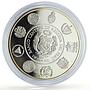 Peru 1 sol Ibero-American Countries Olympics Volleyball proof silver coin 2007