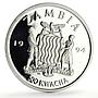 Zambia 500 kwacha Human Rights Equality Politics proof silver coin 1994