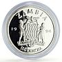 Zambia 500 kwacha Human Rights Women's Rights Politics proof silver coin 1994