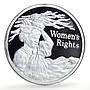 Zambia 500 kwacha Human Rights Women's Rights Politics proof silver coin 1994