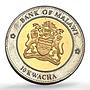 Malawi 10 kwacha President Chen Shui-bian Inauguration Pattern silver coin 2004