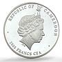 Cameroon 1000 francs African Great Tuskers Elephant Pattern silver coin No Date