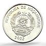 Mozambique 1000 meticais Athens Olympic Games Runner Pattern silver coin 2002