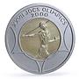 Andorra 20 diners Sydney Olympic Games Javelin Throw Matte Gilt silver coin 1998
