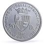Andorra 20 diners Sydney Olympic Games Javelin Throw Matte Gilt silver coin 1998