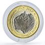 Belarus 2 roubles x 5 Set Bison Deer Lion Lynx Wolf Animals Fauna coins 2021