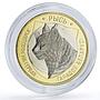 Belarus 2 roubles x 5 Set Bison Deer Lion Lynx Wolf Animals Fauna coins 2021