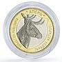 Belarus 2 roubles x 5 Set Bison Deer Lion Lynx Wolf Animals Fauna coins 2021