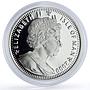 Isle of Man 1 crown London Summer Olympic Games Swimming proof silver coin 2009