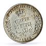 Somalia Italy 1/4 rupee King Emmanuel III Coinage KM-4 silver coin 1910
