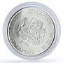 Singapore 10 dollars Lunar Calendar Year of the Horse proof silver coin 1990