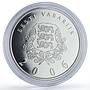 Estonia 10 krooni Turin Winter Olympic Games Skiing Gilt proof silver coin 2006