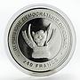 Congo 240 francs Year of the Horse Wealthy colored silver coin 2014