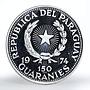 Paraguay 150 guaranies John F. Kennedy president proof silver coin 1974
