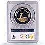 Angola 1 kwanza National Bank 30th Anniversary PR64 PCGS silver gold coin 2006