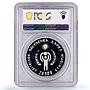 Ethiopia 20 birr UNICEF Save the Children Child Year Piefort PR68 PCGS coin 1979