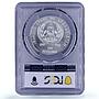 Afghanistan 500 afghanis Olympics Javelin Piefort MS70 PCGS silver coin 1998