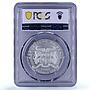 Benin 1000 francs Sydney Olympics Runners Piefort MS70 PCGS silver coin 1997