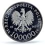 Poland 100000 zlotych Solidarity Society Politics PR66 PCGS silver coin 1990